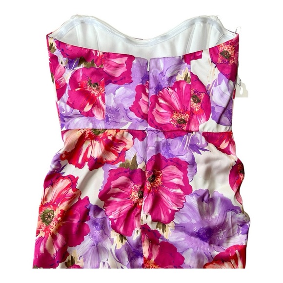 Katie May Los Angeles Electra Mini Dress, Magenta Poppy, NWT, Size Medium,Floral - Picture 7 of 10